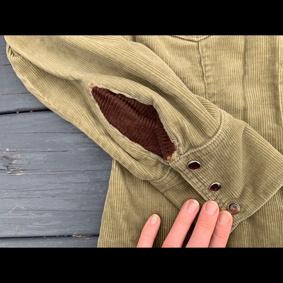 OOAK Mandala Corduroy Jacket Upcycled hippie boho bohemian layer medium large - Picture 6 of 7